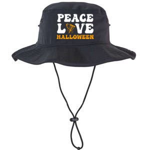 Funny Halloween Disc Golf Costume Peace Love Halloween Great Gift Legacy Cool Fit Booney Bucket Hat