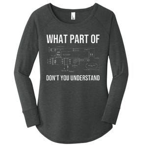 Funny HVAC Design For Dad HVAC Installer Engineers Tech Women's Perfect Tri Tunic Long Sleeve Shirt