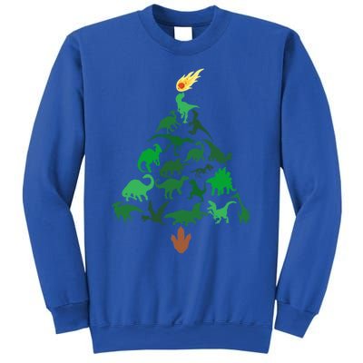 Funny Holyday Dinosaur Merry Christmas Tree Dino Pj Gift Sweatshirt