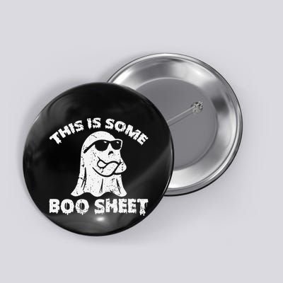 Funny Halloween Design This Is Some Boo Sheet Ghost Retro Button
