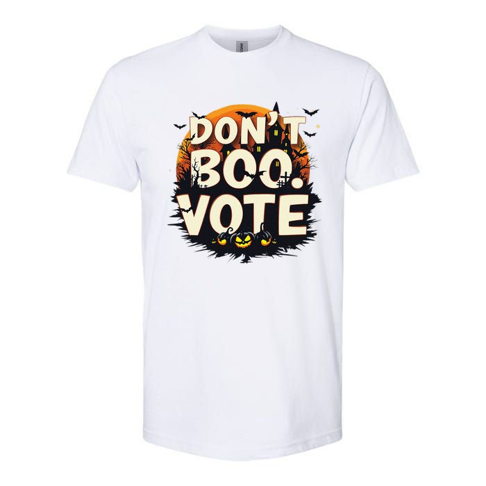 Funny Halloween DonT Boo Vote Spooky Pumpkin Softstyle CVC T-Shirt