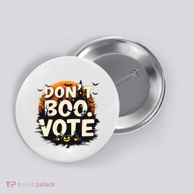 Funny Halloween DonT Boo Vote Spooky Pumpkin Button
