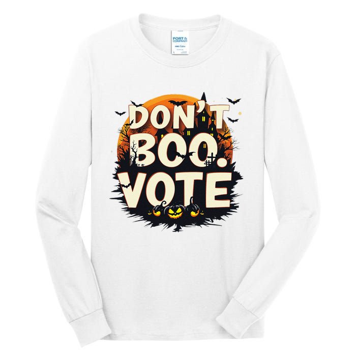 Funny Halloween DonT Boo Vote Spooky Pumpkin Tall Long Sleeve T-Shirt