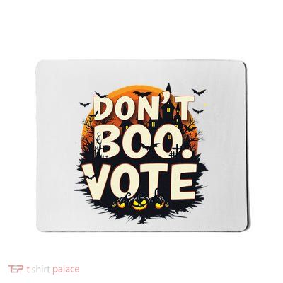 Funny Halloween DonT Boo Vote Spooky Pumpkin Mousepad