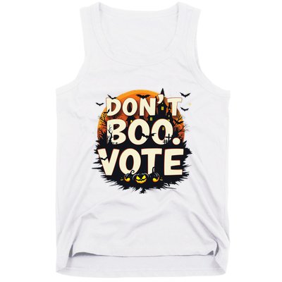 Funny Halloween DonT Boo Vote Spooky Pumpkin Tank Top