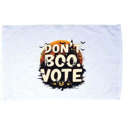 Funny Halloween DonT Boo Vote Spooky Pumpkin Microfiber Hand Towel