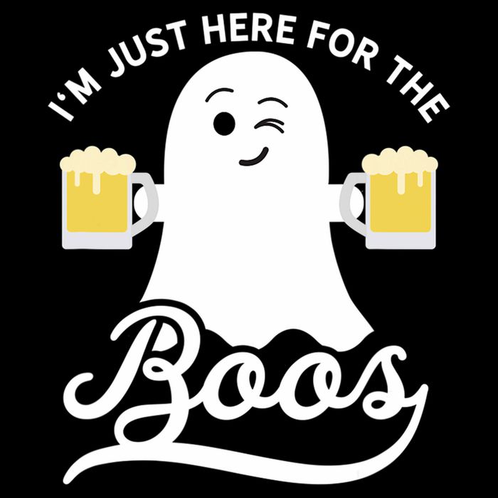 Funny Halloween Drinking Beer IM Just Here For The Boos 16 in Basic Backpack