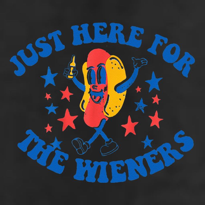 Funny Hot Dog Just Here For The Wieners 4Th Of July Cool Comfort Performance Bucket Hat