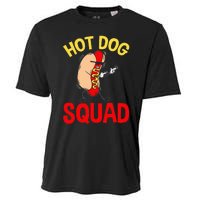 Funny Hot Dog Squad Hot Dog Cooling Performance Crew T-Shirt