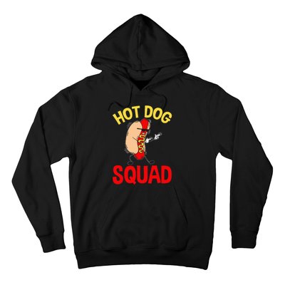 Funny Hot Dog Squad Hot Dog Hoodie