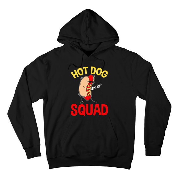 Funny Hot Dog Squad Hot Dog Hoodie