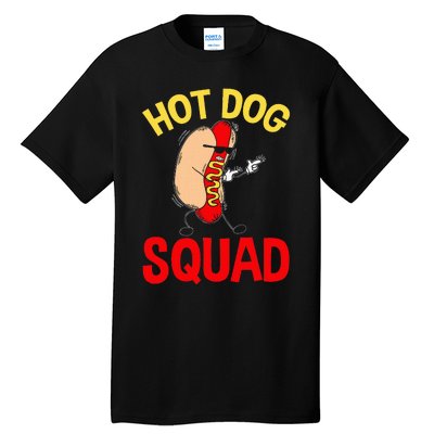 Funny Hot Dog Squad Hot Dog Tall T-Shirt