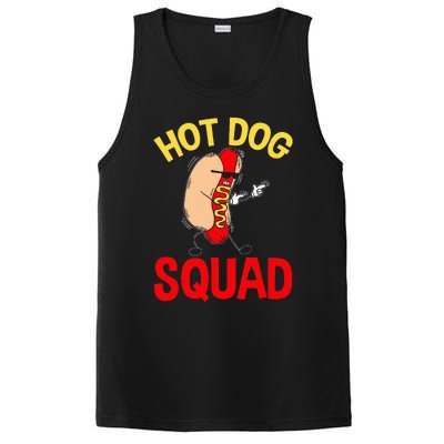 Funny Hot Dog Squad Hot Dog PosiCharge Competitor Tank