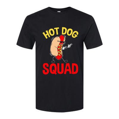 Funny Hot Dog Squad Hot Dog Softstyle CVC T-Shirt