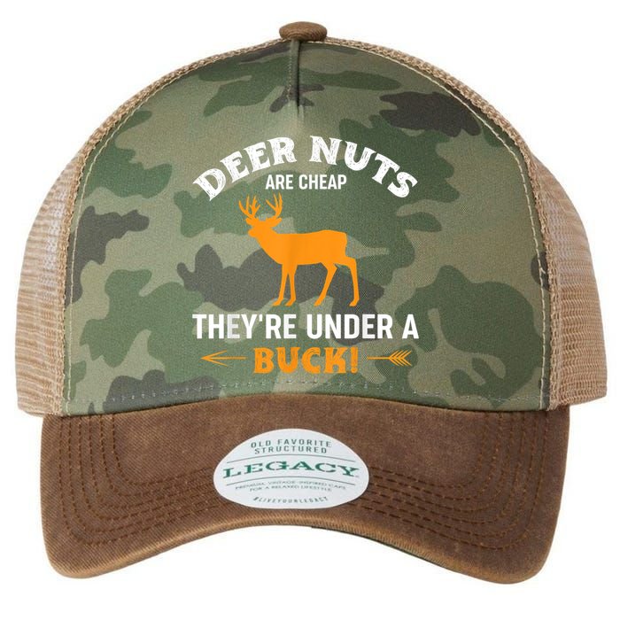 Funny Hunting Deer Nuts Are Cheap They're Under A Buck Legacy Tie Dye Trucker Hat