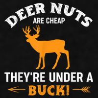 Funny Hunting Deer Nuts Are Cheap They're Under A Buck Ladies PosiCharge Tri-Blend Wicking Tank