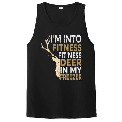 Funny Hunter Dad IM Into Fitness Deer Freezer Hunting PosiCharge Competitor Tank