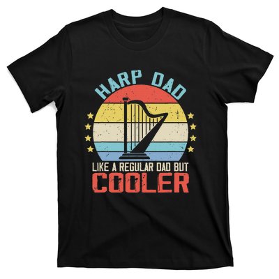 Funny Harpist Dad Like A Regular Dad T-Shirt