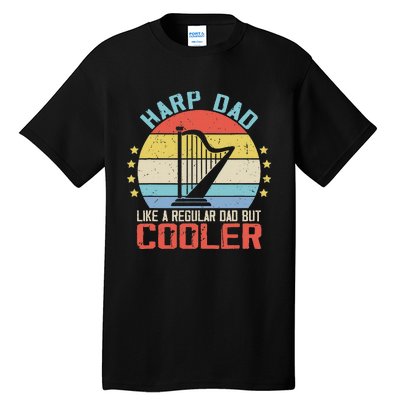 Funny Harpist Dad Like A Regular Dad Tall T-Shirt