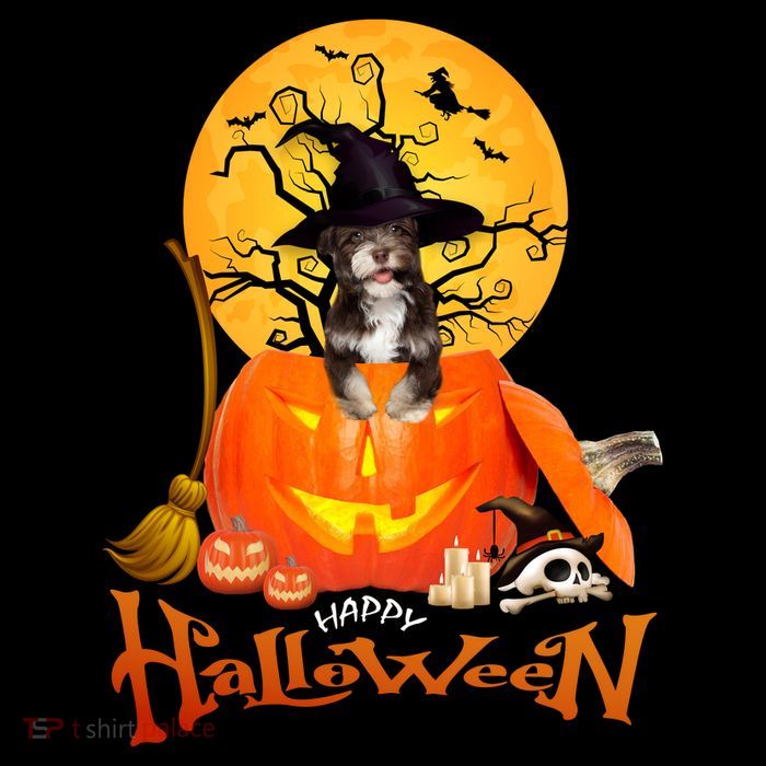 Funny Havanese Dog Spooky Halloween Wool Snapback Cap
