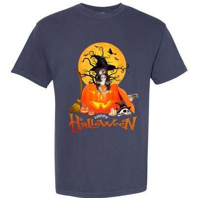 Funny Havanese Dog Spooky Halloween Garment-Dyed Heavyweight T-Shirt