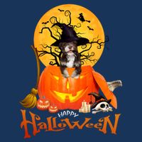 Funny Havanese Dog Spooky Halloween 7-Panel Snapback Hat