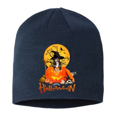 Funny Havanese Dog Spooky Halloween Sustainable Beanie