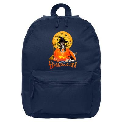 Funny Havanese Dog Spooky Halloween 16 in Basic Backpack