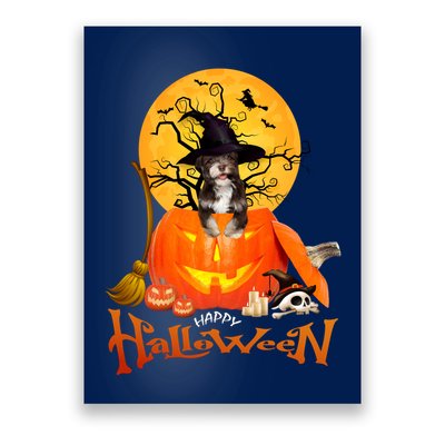Funny Havanese Dog Spooky Halloween Poster