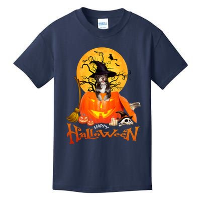 Funny Havanese Dog Spooky Halloween Kids T-Shirt