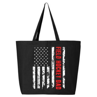 Field Hockey Dad American Flag Patriotic Hockey Player Gift 25L Jumbo Tote