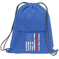 Field Hockey Dad American Flag Patriotic Hockey Player Gift Sweatshirt Cinch Pack Bag