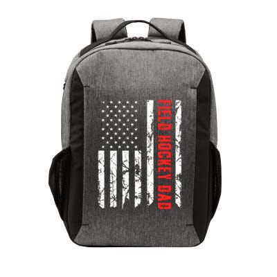 Field Hockey Dad American Flag Patriotic Hockey Player Gift Vector Backpack