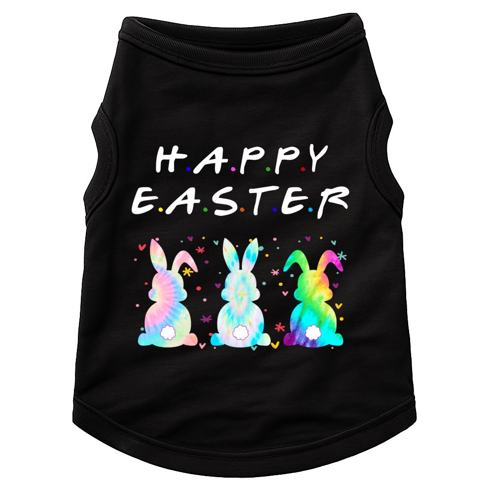 Friends Happy Easter Colorful Bunnies Doggie Tank