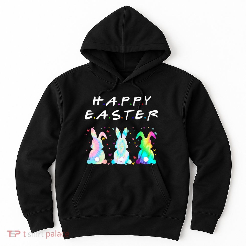 Friends Happy Easter Colorful Bunnies Hoodie