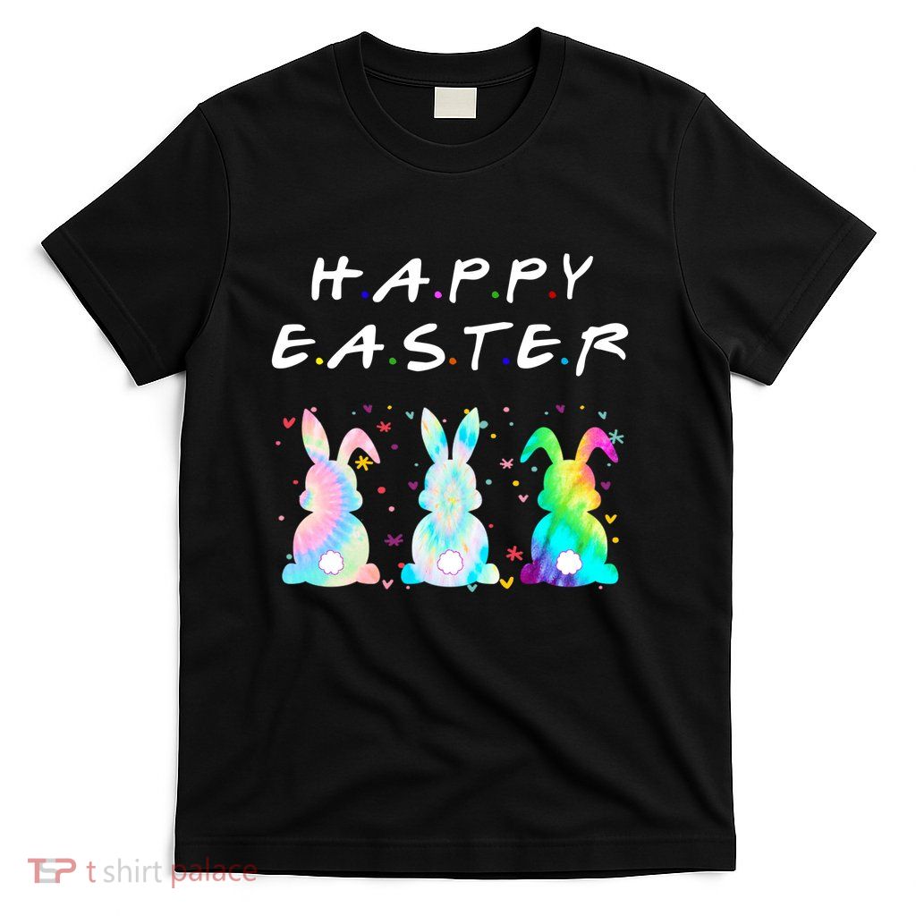 Friends Happy Easter Colorful Bunnies T-Shirt