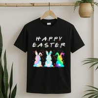 Friends Happy Easter Colorful Bunnies T-Shirt