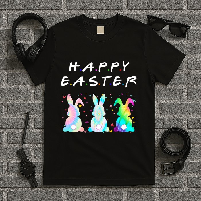Friends Happy Easter Colorful Bunnies T-Shirt