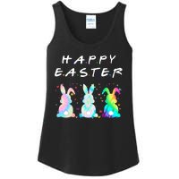 Friends Happy Easter Colorful Bunnies Ladies Essential Tank