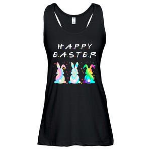 Friends Happy Easter Colorful Bunnies Ladies Essential Flowy Tank