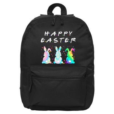 Friends Happy Easter Colorful Bunnies 16 in Basic Backpack