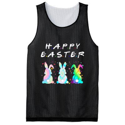 Friends Happy Easter Colorful Bunnies Mesh Reversible Basketball Jersey Tank