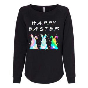 Friends Happy Easter Colorful Bunnies Womens California Wash Sweatshirt