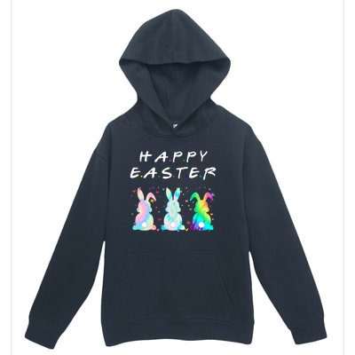 Friends Happy Easter Colorful Bunnies Urban Pullover Hoodie