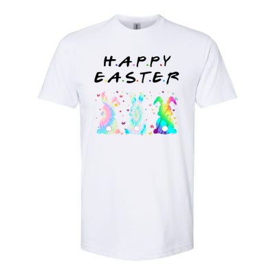 Friends Happy Easter Colorful Bunnies Softstyle® CVC T-Shirt