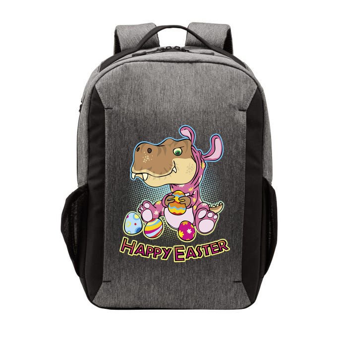 Funny Happy Easter Dinosaur Easter Bunny Costume Vector Backpack