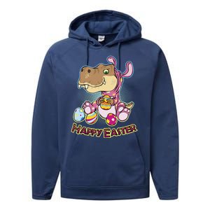 Funny Happy Easter Dinosaur Easter Bunny Costume Performance Fleece Hoodie