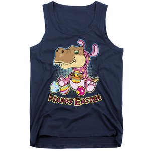 Funny Happy Easter Dinosaur Easter Bunny Costume Tank Top