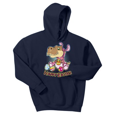 Funny Happy Easter Dinosaur Easter Bunny Costume Kids Hoodie