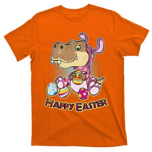 Funny Happy Easter Dinosaur Easter Bunny Costume T-Shirt